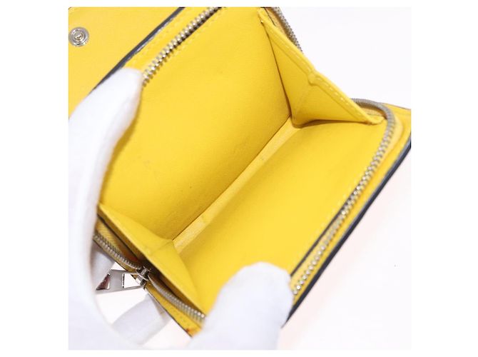 LOEWE x Studio Ghibli Medium Totoro Wallet Leather Yellow Silver Auth 212706M - Jerrillo - vista 11