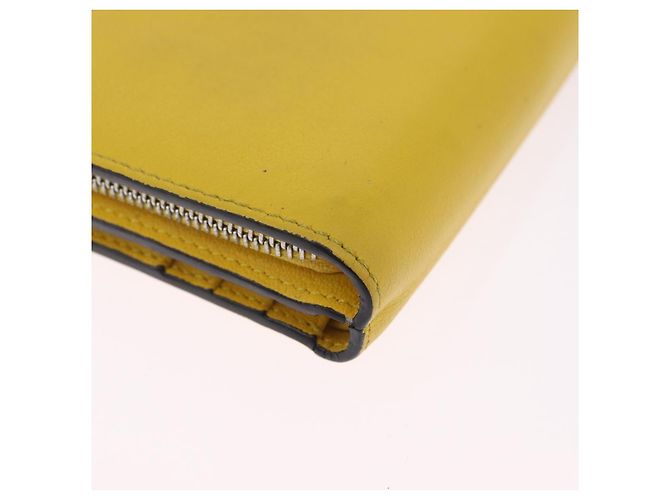 LOEWE x Studio Ghibli Medium Totoro Wallet Leather Yellow Silver Auth 212706M - Jerrillo - vista 16