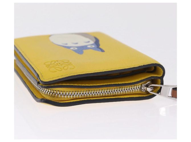 LOEWE x Studio Ghibli Medium Totoro Wallet Leather Yellow Silver Auth 212706M - Jerrillo - vista 5