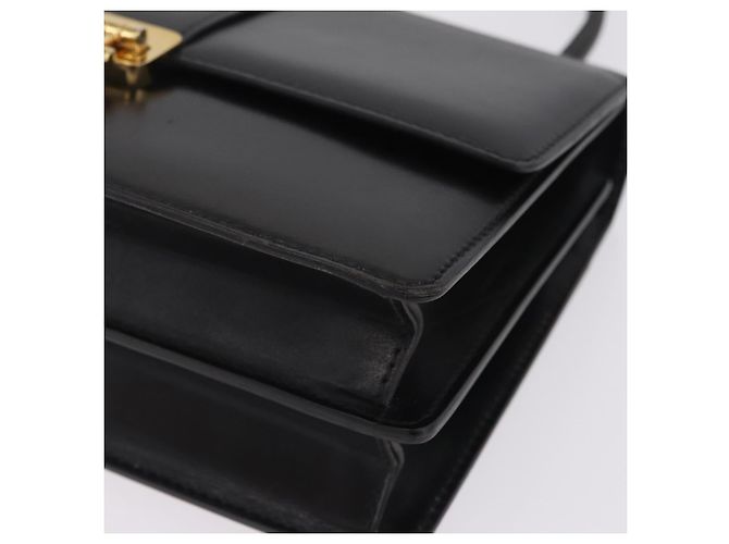 Céline CELINE Hand Bag Leather Black Gold Auth ka7008 - Jerrillo - vista 13