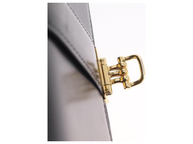 Céline CELINE Hand Bag Leather Black Gold Auth ka7008 - Jerrillo - vista 17