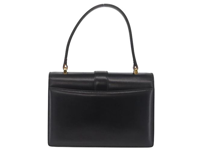 Céline CELINE Hand Bag Leather Black Gold Auth ka7008 - Jerrillo - vista 3