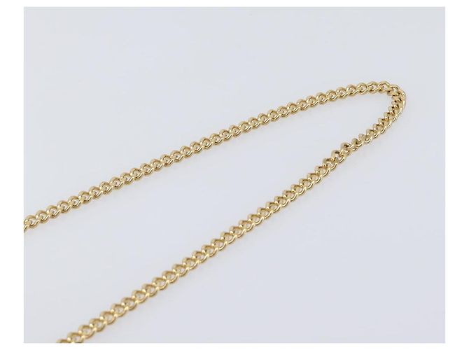 Céline CELINE Triomphe Chain Shoulder Bag PVC White Gold Auth 207222A - Jerrillo - vista 15