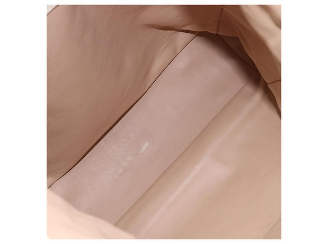 Christian Dior Chain Tote Bag Leather Beige Silver Auth ka7002A - Jerrillo - vista 18