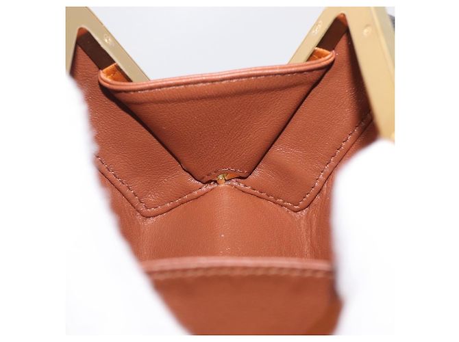 Céline CELINE Macadam Canvas Triomphe Minodiere Hand Bag PVC Black Gold Auth 211460M - Jerrillo - vista 19