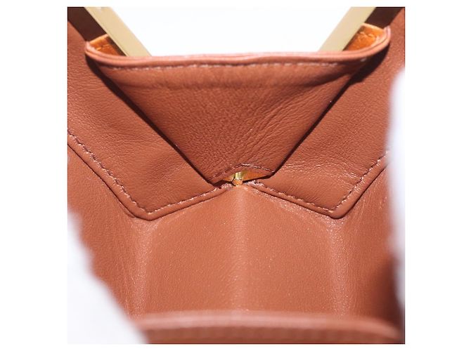 Céline CELINE Macadam Canvas Triomphe Minodiere Hand Bag PVC Black Gold Auth 211460M - Jerrillo - vista 20