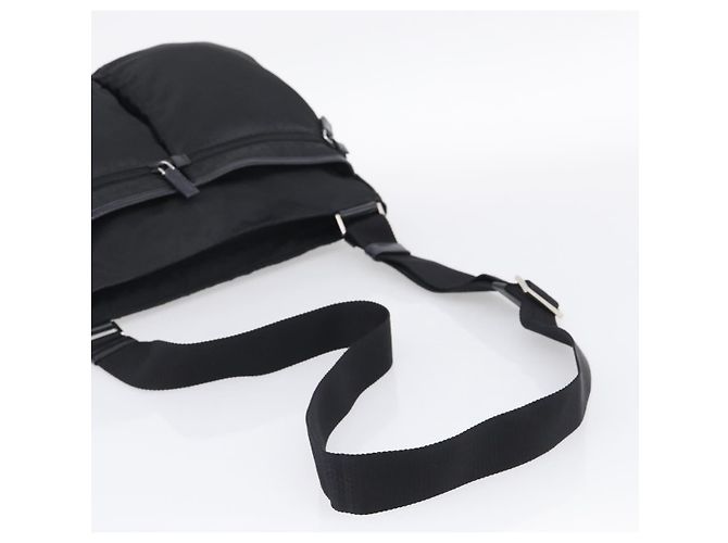 PRADA Shoulder Bag Nylon Black Silver Auth ka6912 - Jerrillo - vista 7