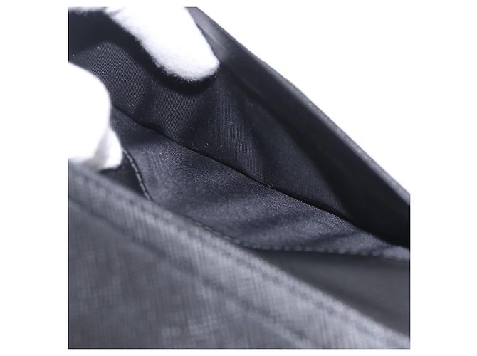 PRADA Long Wallet Safiano Leather Black Silver Auth 211994A - Jerrillo - vista 20