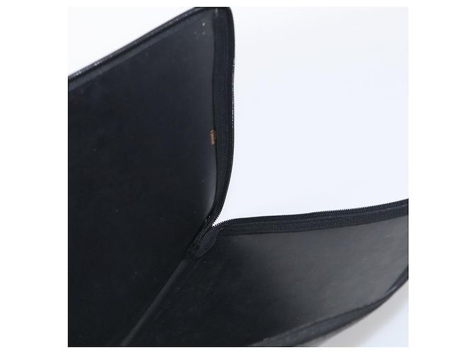 Hermès HERMES Clutch Bag Leather Black Auth ti4044 - Jerrillo - vista 12