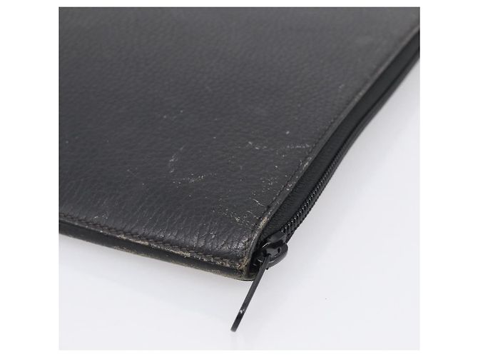 Hermès HERMES Clutch Bag Leather Black Auth ti4044 - Jerrillo - vista 15
