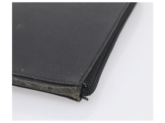 Hermès HERMES Clutch Bag Leather Black Auth ti4044 - Jerrillo - vista 7