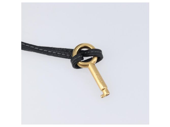 Chloé Chloe Paddington Shoulder Bag Leather Black Gold Silver Auth 209218V - Jerrillo - vista 14