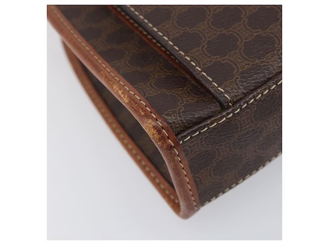 Céline CELINE Macadam Canvas Shoulder Bag PVC Leather Brown Gold Auth 213322 - Jerrillo - vista 14