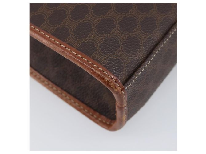 Céline CELINE Macadam Canvas Shoulder Bag PVC Leather Brown Gold Auth 213322 - Jerrillo - vista 16