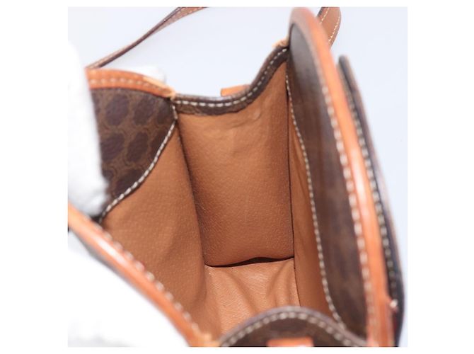 Céline CELINE Macadam Canvas Shoulder Bag PVC Leather Brown Gold Auth 213322 - Jerrillo - vista 19