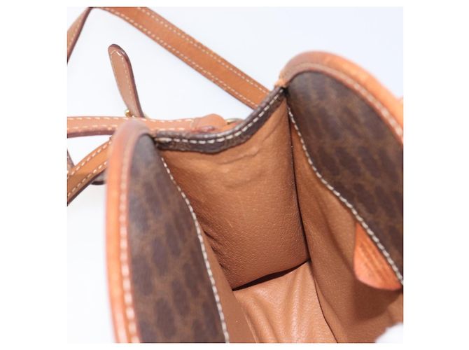 Céline CELINE Macadam Canvas Shoulder Bag PVC Leather Brown Gold Auth 213322 - Jerrillo - vista 20