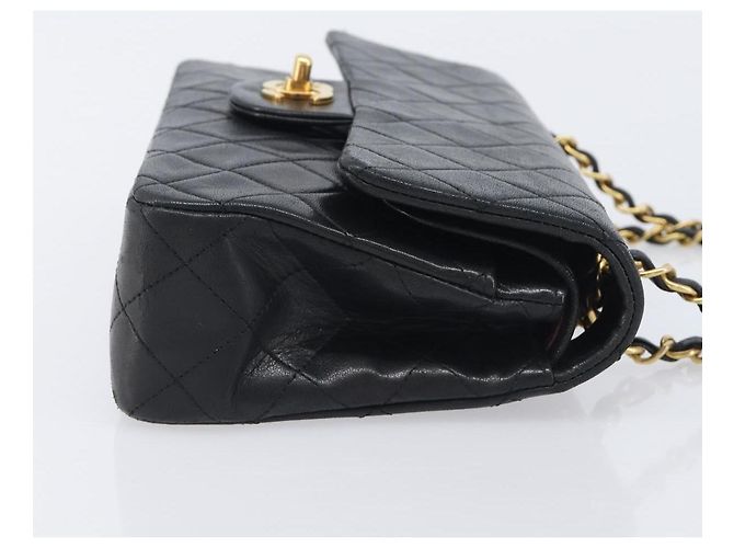 Chanel Classic Timeless Double Flap Quilted Lambskin Small - vista 3