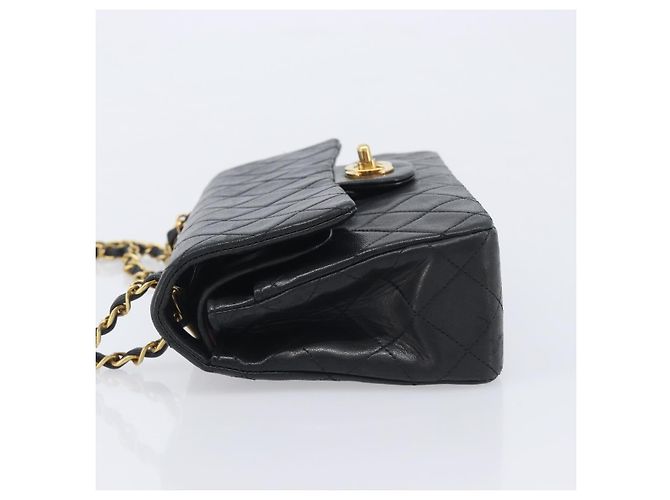 Chanel Classic Timeless Double Flap Quilted Lambskin Small - vista 4