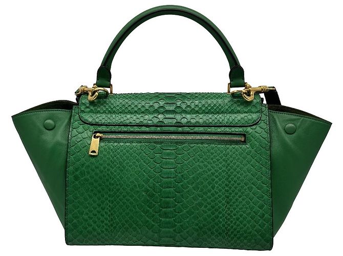 Trapèze Céline Celine Trapeze Leather with Python Medium - vista 2