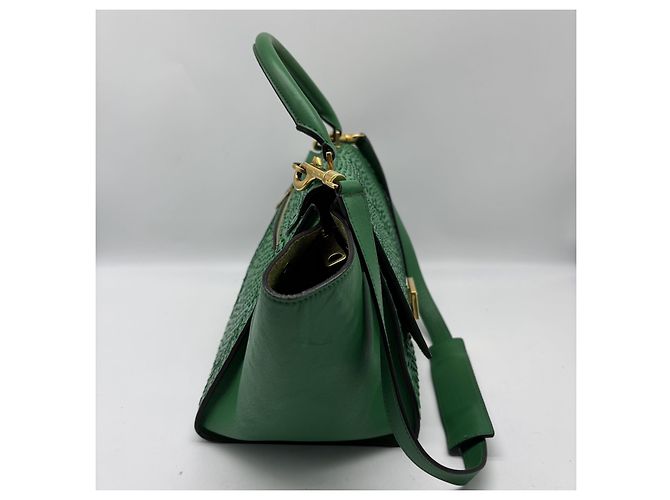 Trapèze Céline Celine Trapeze Leather with Python Medium - vista 7