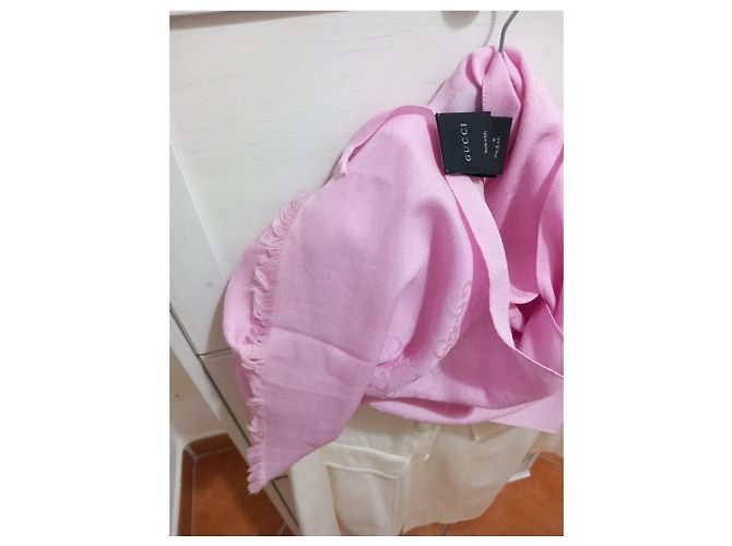 Sciarpa Gucci GG Supreme Rosa - vista 9