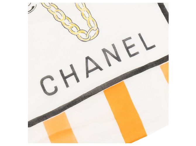 CHANEL - Foulard Chanel in cotone multicolore - vista 3