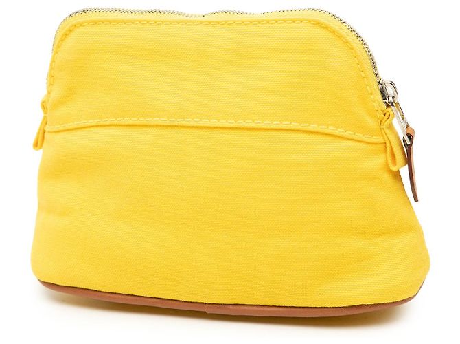 Custodia Hermès Mini Mini Canvas Bolide Case Gialla - vista 2