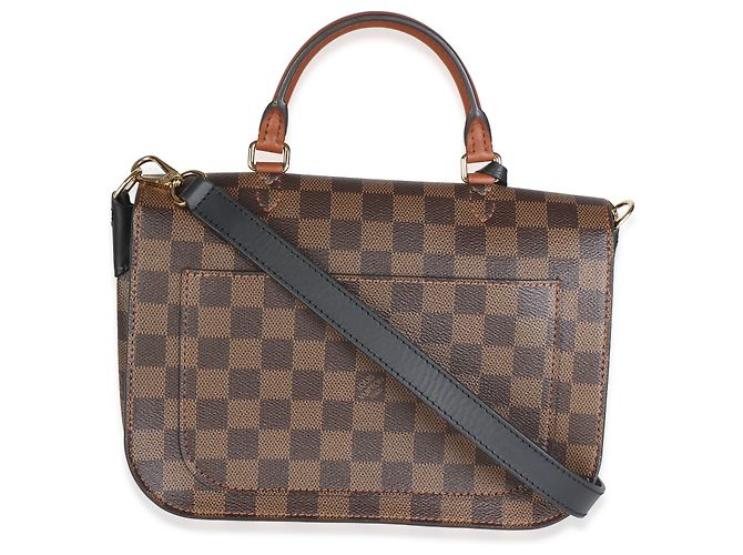 Louis Vuitton Black Damier Ebene Canvas Beaumarchais - vista 2