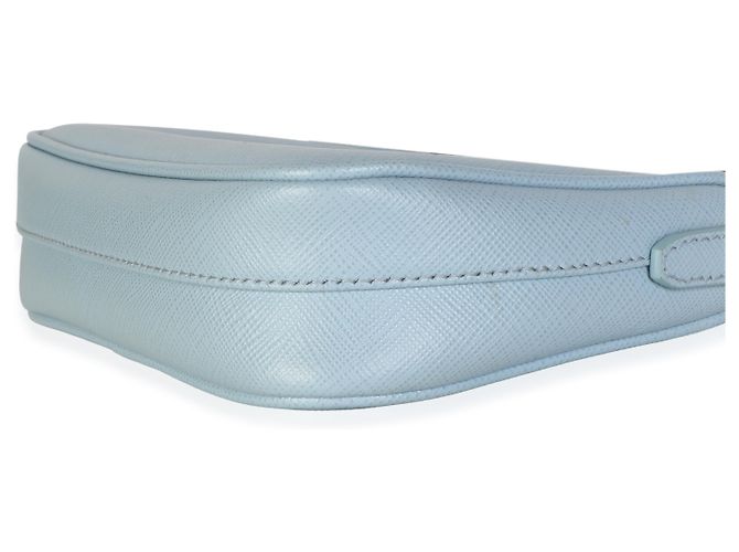 Prada Borsa a tracolla Mini Re-Edition 2005 in Saffiano Celeste Blue - vista 6