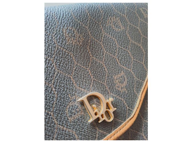 Borsa a tracolla Dior Monogram in pelle marrone - vista 13