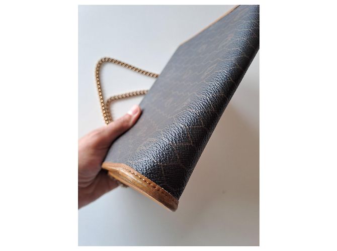 Borsa a tracolla Dior Monogram in pelle marrone - vista 7