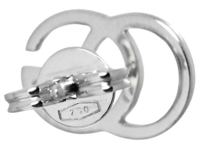 Orecchini Gucci GG Running in oro bianco 18K - vista 6