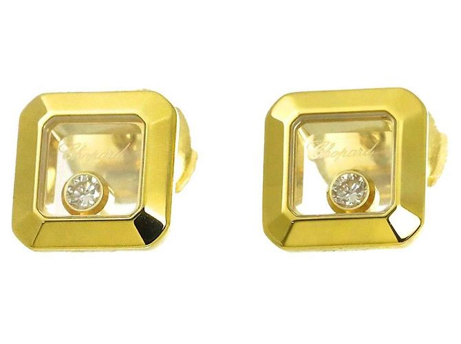 Orecchini Chopard Happy Diamonds Square - vista 2