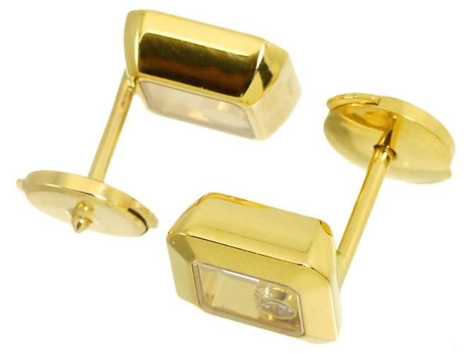 Orecchini Chopard Happy Diamonds Square - vista 3