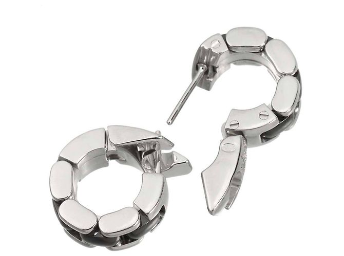 Orecchini Chanel Ultra Pierced in oro bianco 18K - vista 3