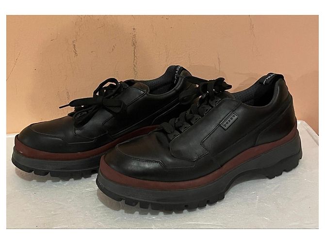 Scarpe Prada in Pelle Nera - vista 2