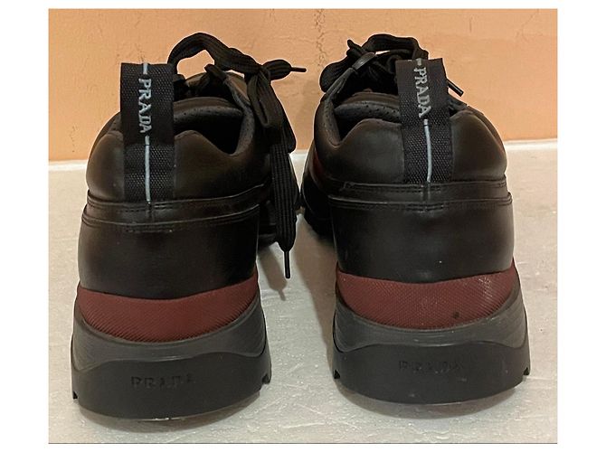 Scarpe Prada in Pelle Nera - vista 4