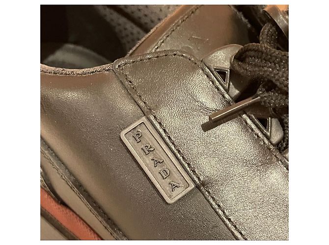 Scarpe Prada in Pelle Nera - vista 5
