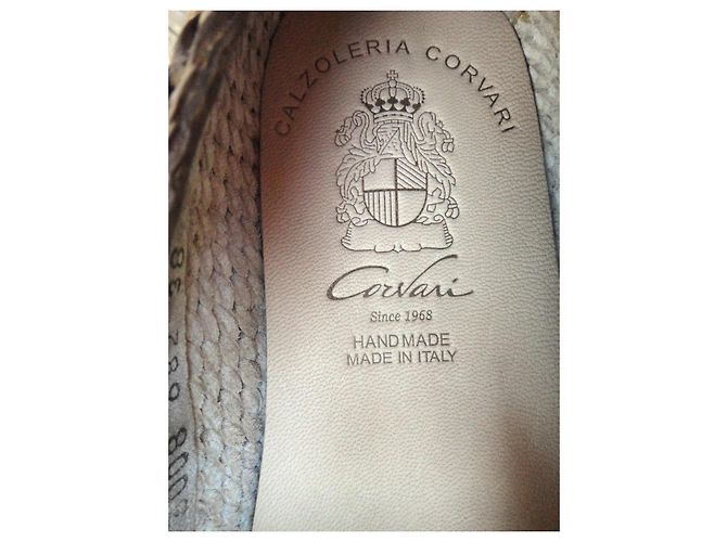Autre Marque Corvari Mocassini in pelle intrecciata marrone - vista 6