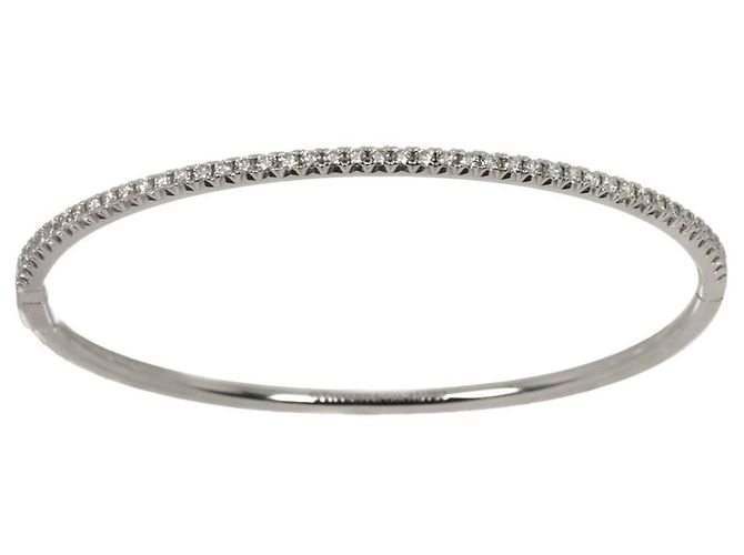 Autre Marque Bracciale rigido Tiffany & Co. Metro Hinge con diamanti - vista 2
