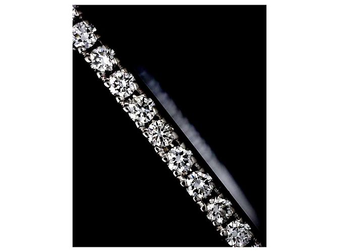 Autre Marque Bracciale rigido Tiffany & Co. Metro Hinge con diamanti - vista 7