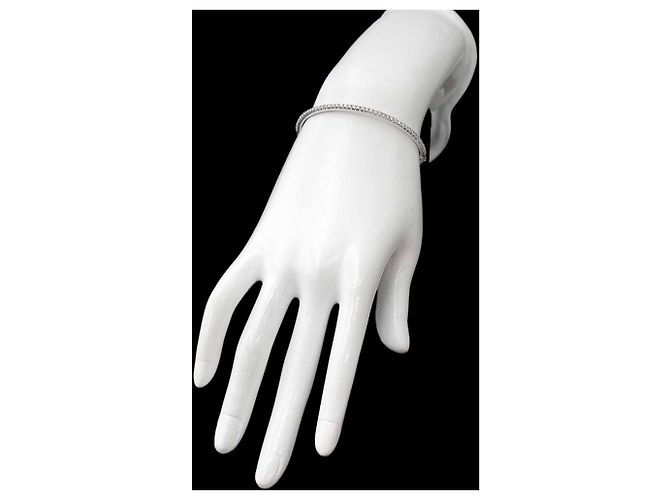 Autre Marque Bracciale rigido Tiffany & Co. Metro Hinge con diamanti - vista 8