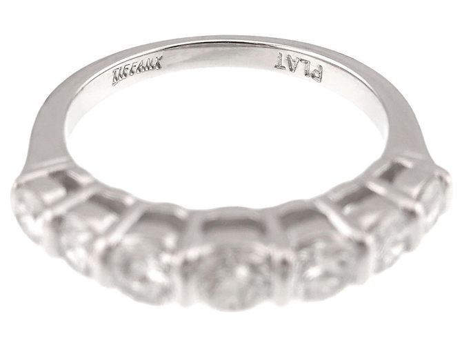 Autre Marque Tiffany & Co. Forever Ring Half Diamond Platinum Embrace - Ansicht 3