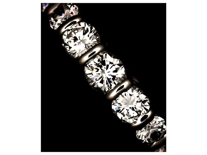 Autre Marque Tiffany & Co. Forever Ring Half Diamond Platinum Embrace - Ansicht 5