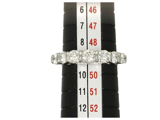 Autre Marque Tiffany & Co. Forever Ring Half Diamond Platinum Embrace - Ansicht 6
