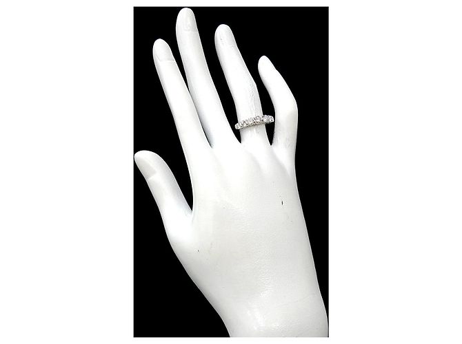 Autre Marque Tiffany & Co. Forever Ring Half Diamond Platinum Embrace - Ansicht 7