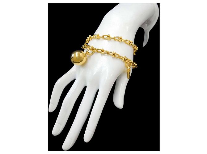 Autre Marque Bracciale con charm Tiffany & Co. in oro giallo 18K - vista 10