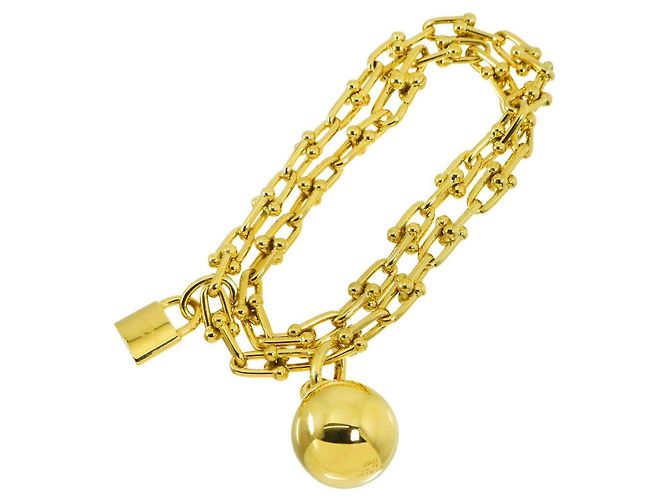 Autre Marque Bracciale con charm Tiffany & Co. in oro giallo 18K - vista 2