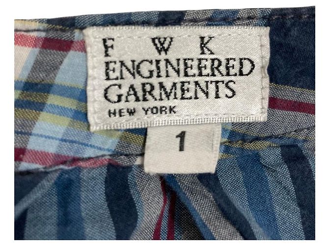 Autre Marque Engineered Garments Check Flare Skirt - vista 4