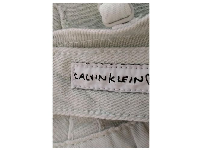 Top Calvin Klein de algodón azul con escote en V - vista 7